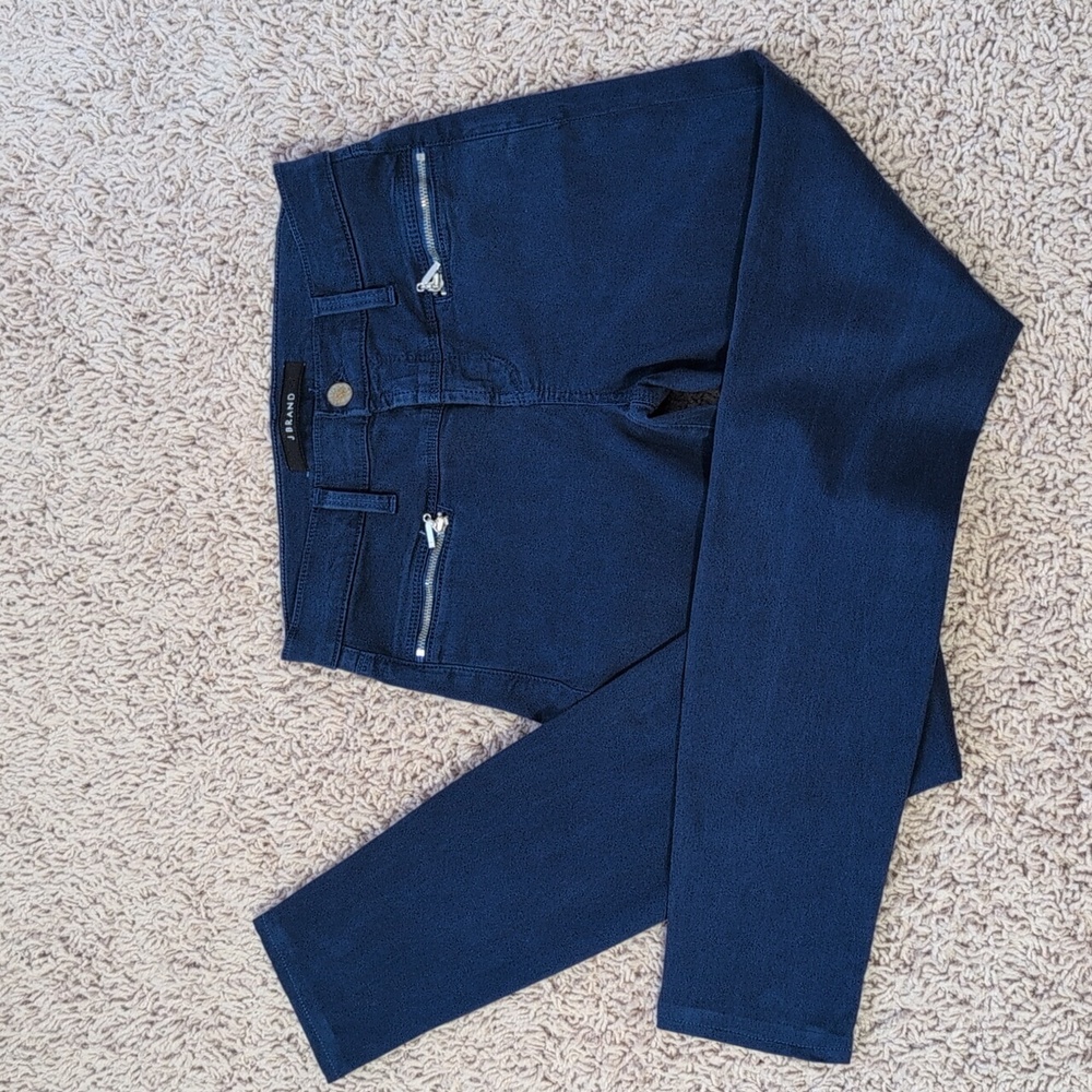 J Brand Miranda Skinny Mid-rise Sateen Jeans